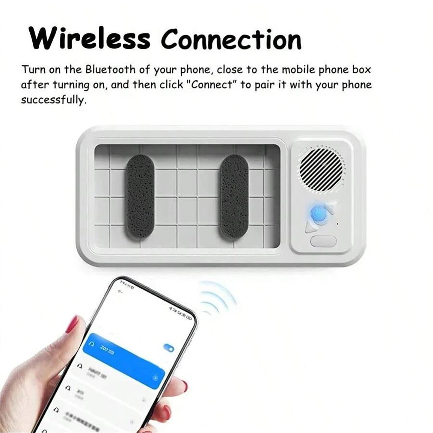 ShowerSync™ Bluetooth Waterproof Phone Case Shower Speaker Holder