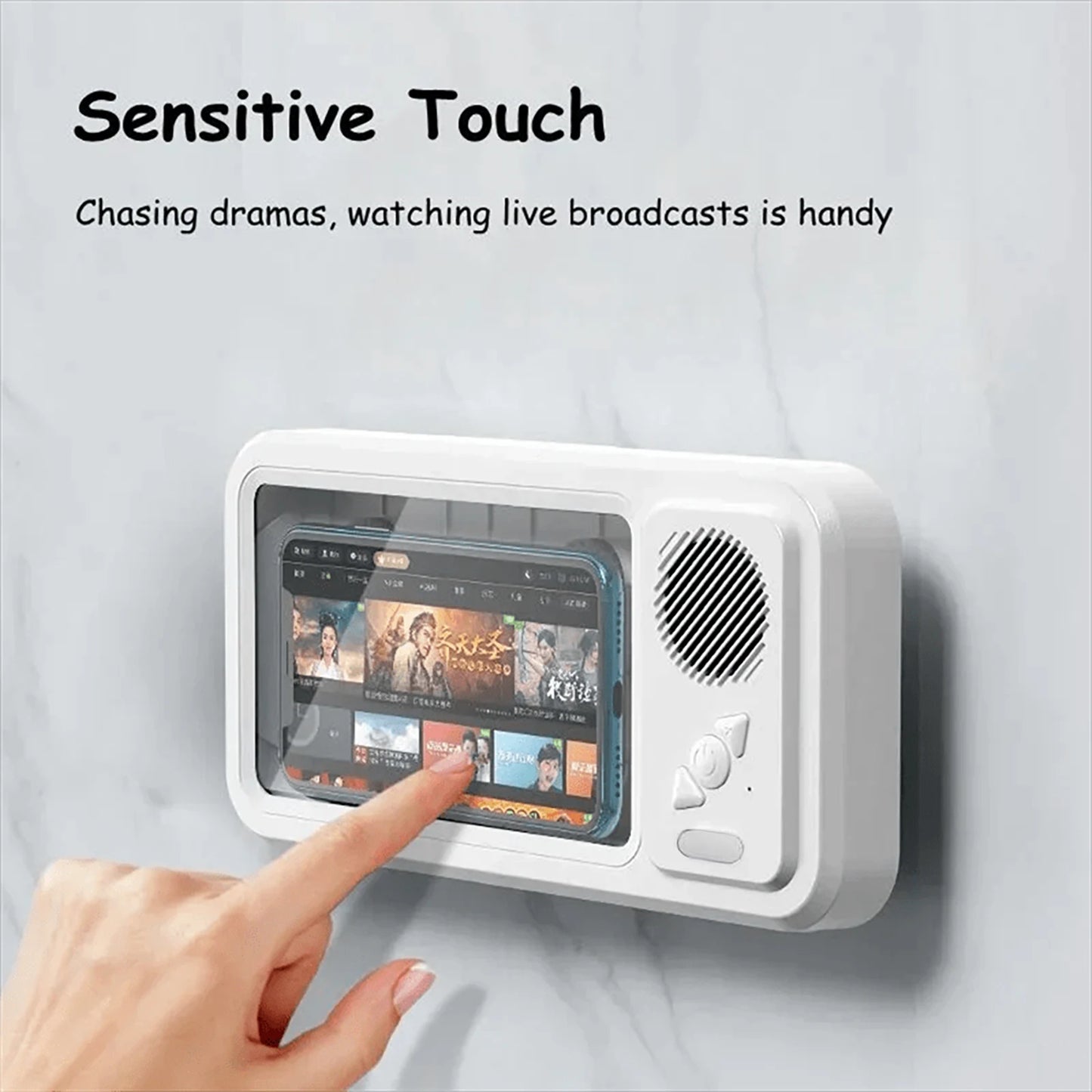 ShowerSync™ Bluetooth Waterproof Phone Case Shower Speaker Holder